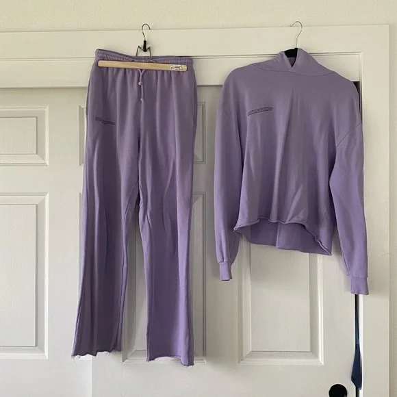 Pangaia Tops Pangaia Lilac Purple Sweatsuit Trackpants And